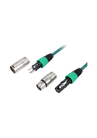 Youmex Profesyonel Dmx512 Ve Mikrofon Bağlantı Kablosu - 1 Metre Renkli Xlr Kablo