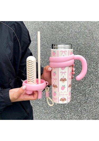 Maxaccess Green 700ml Termos: Çift Cidarlı, Sızdırmaz, Seyahat Kupası, Pipetli, Geniş Kulplu, Sıcak/soğuk İçecek Koruma