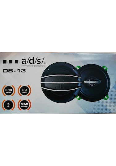 Ads Ds-13 Oto 13cm 600 Watt Kapaklı Hoparlör 2 Adet