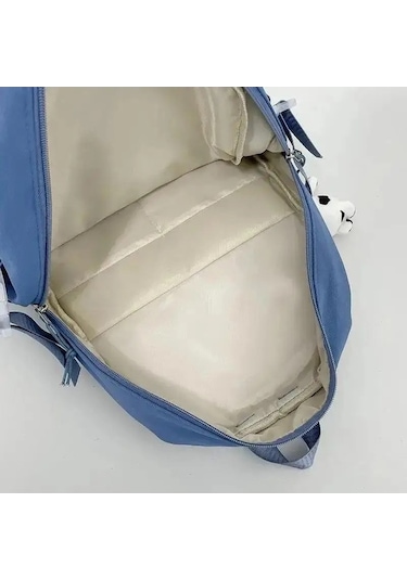 Zyzqstore Sevimli Okul Çantası - Beyaz, Kız Öğrenci İçin Beyaz