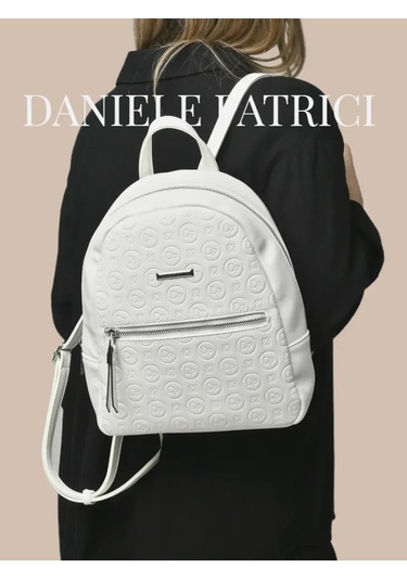 Daniele Patrici Şehir A5 Deri Sırt Çantası 210533440 Beyaz