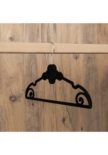 Naturalove Kadife Elbise Askısı 6'lı Siyah