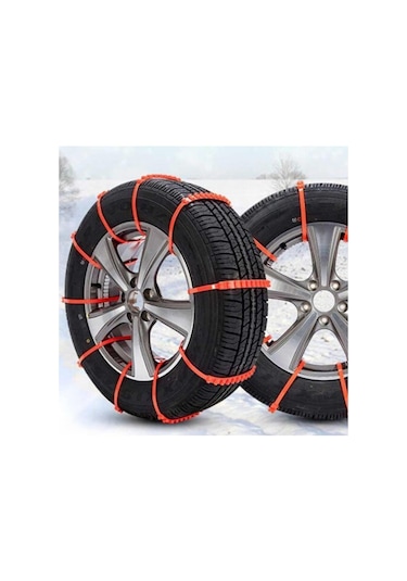 Yeni Nesil Tak Çıkar Pratik Kar Zinciri Lastik Zinciri 8'Li