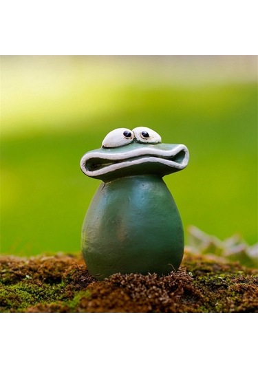 Ulzyvf Kurbağa Saksı Süsleme, El Yapımı Reçine Heykel, Bahçe/ev Dekorasyonu
