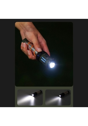 Artfulabode Yürüyüşü Taşınabilir Siyah Sivrisinek Şarj Ortam Modunu Led Kovucu Kamp Kamp Işığı Işığı İçin Fonksiyonlu Feneri El Edilebilir Destekler Dağ Çok Çadır Balıkçılık Aydınlatma 5 Kp Siyah