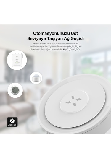Xenon Smart Zigbee 3.0 & Ethernet Akıllı Ev Ağ Geçidi Mobil App K