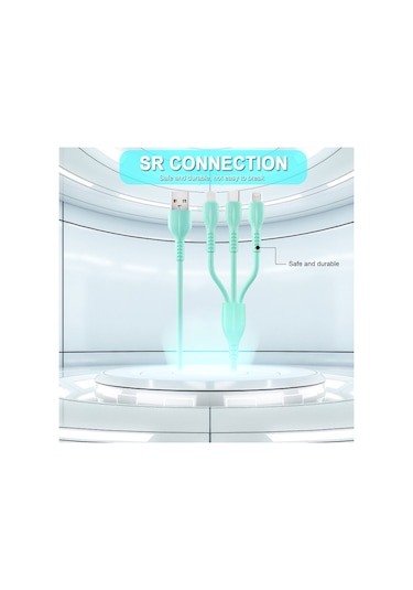 Teltree Type C 2a Hızlı Şarj Ve Veri Kablosu, Silikon Malzeme, 1 Metre Uzunluk, Pembe