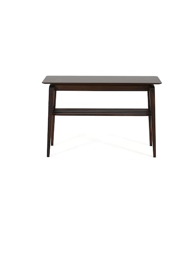 Fold&Go Troya Konsol Doğal Ahşap Konsol - Masif Salon Mutfak Koridor Antre Dresuar Ceviz Rengi