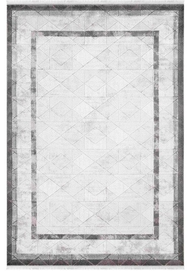 Vivaldi Nüans 1047 Gri Serisi Akrilik Salon Oturma Yatak Odası Halısı Gri