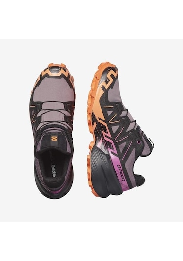 Salomon 474657 Speedcross 6 Gtx W Moonscape/black/bird Of Paradise Kadın Outdoor Ayakkabı 001
