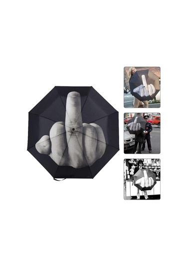 Benzersiz Stil Mittelfinger Şemsiye Komik Katlanır Şemsiye Yaratıcı Mittelfinger Hediye Diğer