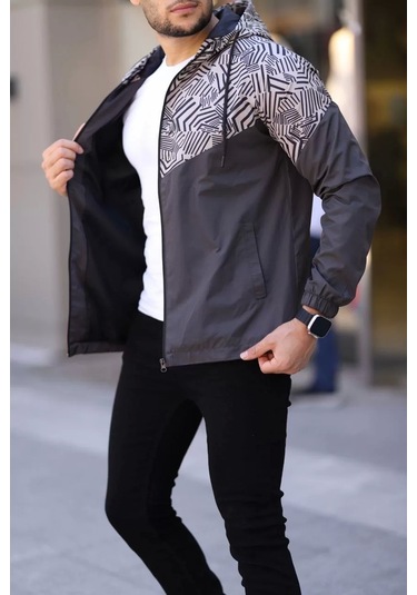 Unisex Kapüşonlu İçi Astarlı Yağmurluk - Kahve Kahve