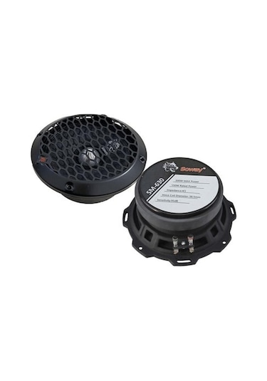 Exvol Soway Sm-630 16cm Midrange Kurşun Göbek 300w 150rms Hoparlör Kapaklı 2adet