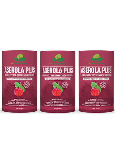 Dr.Natural Aserola Ekstresi İçeren Karışık Bitki Tozu 3 x 150 G