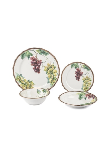 Mikasa Moor Grapes 24 Parça 6 Kişilik Yemek Takımı