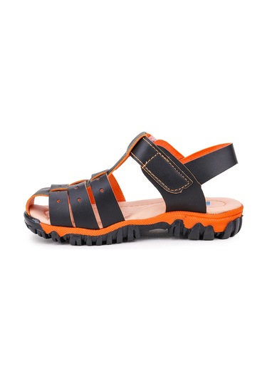 Kiko Kids Erkek Çocuk Sandalet Arz 2356 Siyah