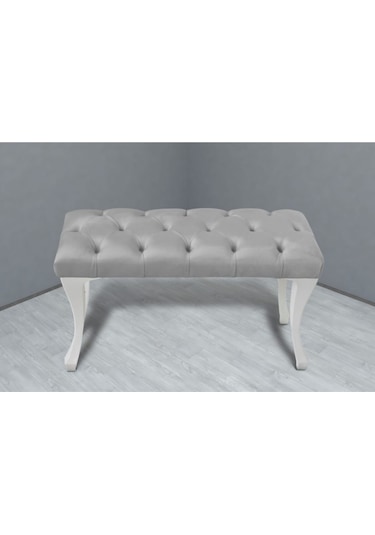 Beyaz Chester Model Babyface Kumaş Bench&koltuk&tabure&pofuduk Yatak Odası Takımı Ucu&önü Puff
