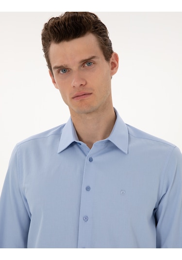 Pierre Cardin Erkek Mavi Gömlek Desenli 50312330-vr036 Mavi