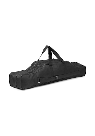 Lixada 3 Katmanlar Balıkçılık Kutup Çanta Taşınabilir Siyah