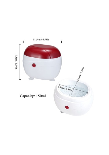 Gajeena Portatif Ultrasonik Temizleyici - Gümüş, Bilezik, Saat, Cam Temizliği - Abs Malzeme - Aa Pil Dahil Değil