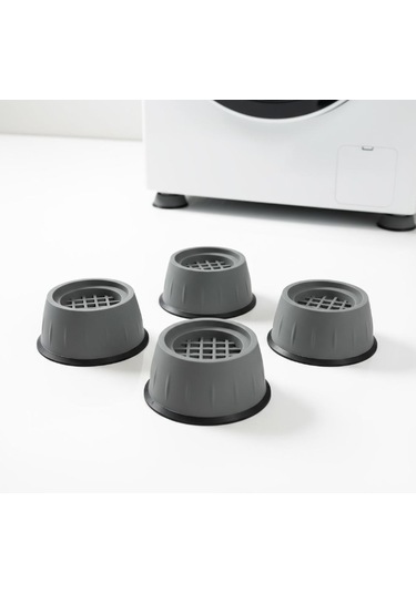 Titreşim Önleyici Çamaşır Makinesi Ayak Pedi - 4 Lü Set Kaymaz - Sessiz - Zemin Koruyucu Çok Renkli