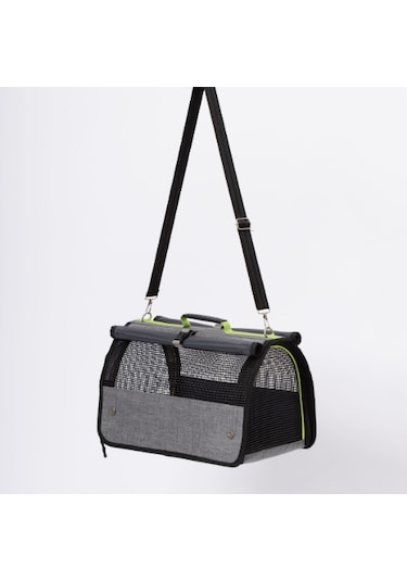 Yıkanabilir Plastik Fileli Kedi Köpek Taşıma Çantası Flybag Model