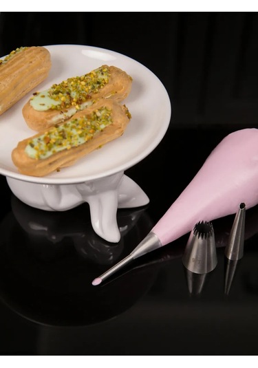 Angelik Tek Kullanımlık Pasta Torbası L 45x22 Cm, 50 Parça Set 258304064 Beyaz