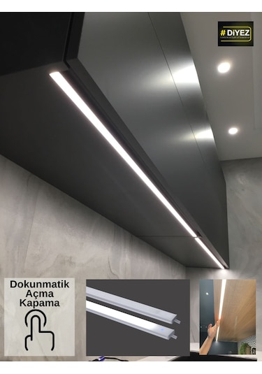Dekoratif Mutfak Tezgah Üstü Led Lineer 100cm 3000k Gün Işığı