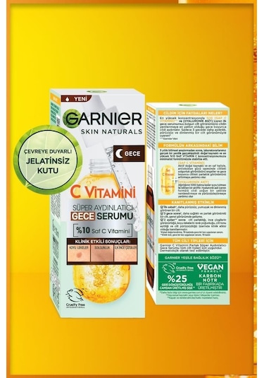 Garnier C Vitamini Süper Aydınlatıcı Gece Serumu 2 x 30 ML