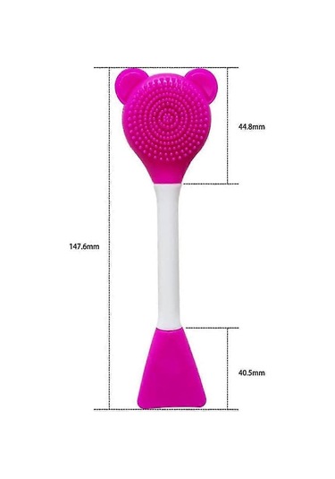 Parçalı Ayı Silikon Yüz Maskesi Temizleme Fırçası