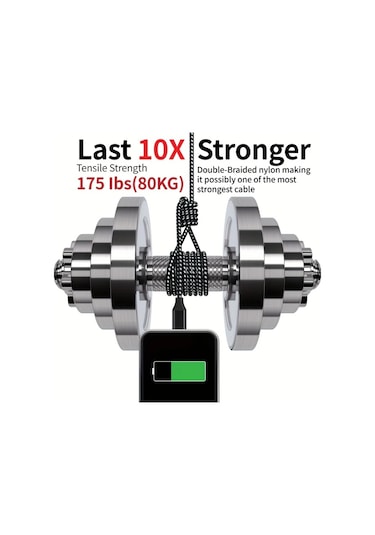 Honeybeeshop 5 Adet 300 Cm Usb A'dan Type C Hızlı Şarj Kablosu Siyah Beyaz Samsung Galaxy Ps5