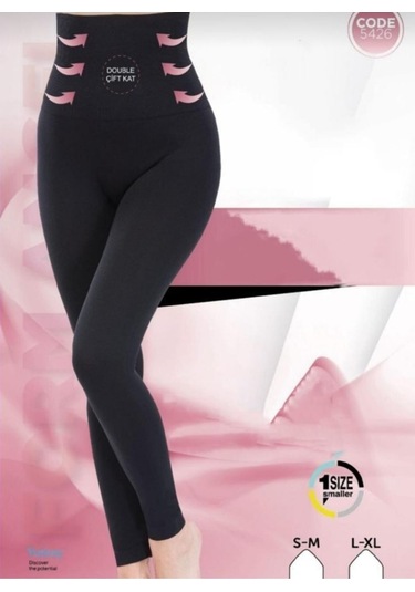 Form Angel Yüksek Bel Korseli Tayt SiYAH