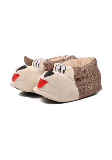 Kahve-bej Kadın Panduf Köpekli Panduf G Kahve-bej Bej - Kahverengi