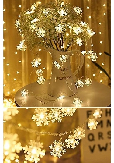 Kenpazar Kar Tanesi 20'li Pilli Led 2 Metre Çok Renkli