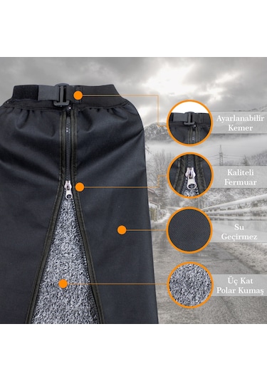 Motorsiklet Motorsikletçi Dizliği Rüzgar Yağmur Soğuk Dizliği