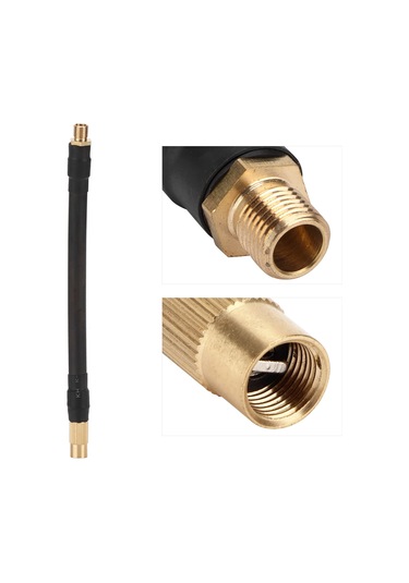 Reedark Xiaomi Elektrikli Hava Pompa Uzatma Hortumu, 90 Derece Tam Kapaklı, Otomobil Bisiklet Motosiklet İçin, Kauçuk Bakır Malzeme, 16cm