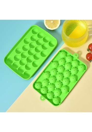 Gökyüzü Mavi Büyük Kapasiteli Kolay Bırakılan Silikon Buz Kafes Jöle Yoğurt Buz Topu Kalıp Buzdolabı Buz Kutusu Gıda Sınıfı Buz Konteyneri