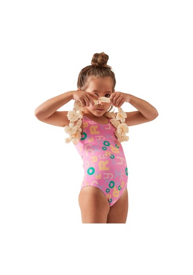 Roxy Erlx103093 Funny Bambino One Piece Kız Çocuk Mayo Pembe
