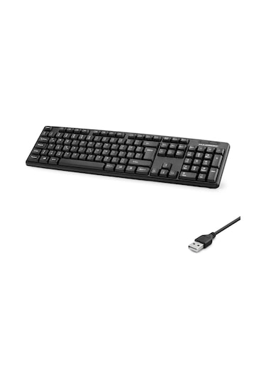 Kablolu Standart Klavye F Siyah Hdx2601