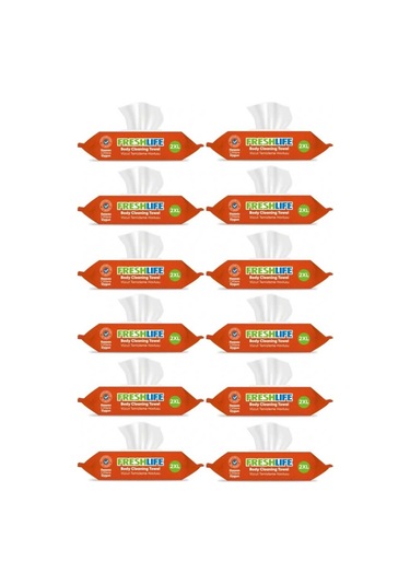 Vücut Temizleme Havlusu 50 Adet 12x50 Tekli