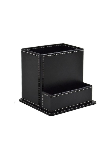 Mimaks DK-115 Masaüstü Set Suni Deri 2 Bölme Siyah