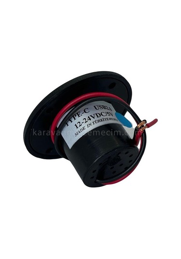 Usb Type C Girişi İkili İphone Şarj Cihazı 2.4ah Siyah Kasa - Led Işık-429