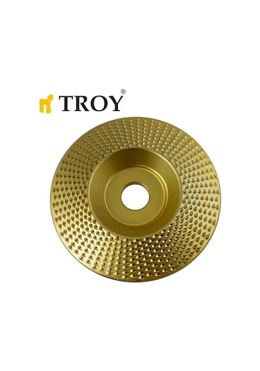 Troy 25076 Avuç Taşlama İçin Ahşap Aşındırıcı Disk, Trapezoidal, 125mm