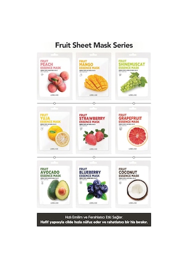 Lebelage Avokado İçeren Nemlendirici Kağıt Maske Lebelage Fruit Avocado Mask