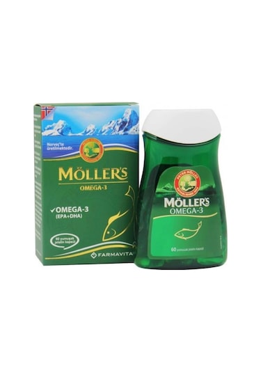 Möllers Omega 3 Takviye Edici Gıda 60 Yumuşak Kapsül 2 Adet