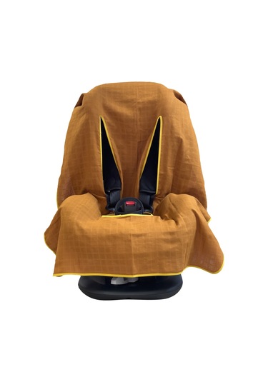 Ezh Collection 4010 Bebek Müslin Oto Koltuğu Kılıfı Kiremit