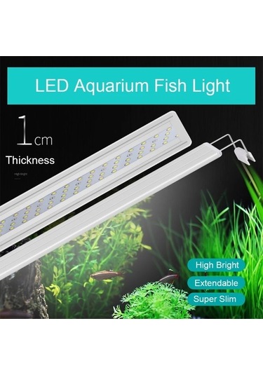 Silkroadselect A400-bw Eu-fiş Stili Led Akvaryum Aydınlatması Tatlı Su Ayarlanabilir Klipsli Balık Tanklar Için Led Lamba Aqua Bitkileri Işık Büyütür Çok Renkli