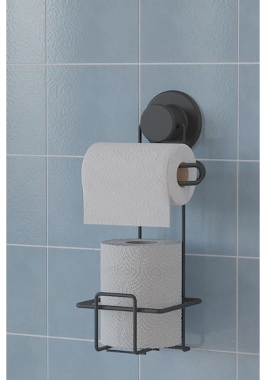 Suntel Yedekli Rulo Tuvalet Kağıtlığı, İster Yapıştır İster Vidala, Tuvalet Kağıdı Askısı