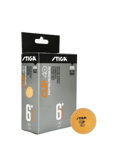 Stiga Cup 6lı Masa Tenisi Pinpon Topu Turuncu 1110-2503-06