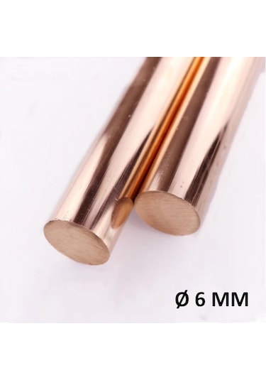 6 Mm Bakır Çubuk Topraklama Çubuğu Saf 50 Cm 478784606